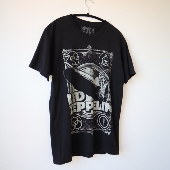 Led Zeppelin Band Black T Shirt, Size Medium - Picture 3 of 9